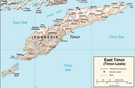 Fact file Timor-Leste comprises the eastern part of the island of Timor, which lies to the east of the Indonesian archipelago in Southeast Asia. Its population is about 1.