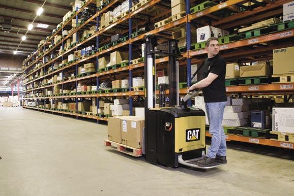 MAJOR BENEFITS FOR YOUR OPERATION The Cat range of stacker trucks include pedestrian, platform, stand-on and siton models designed for stacking pallets up to 6 meters and for horizontal transport