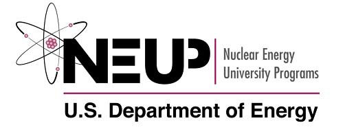 Acknowledgments NEUP Grant: PI - Kathryn Huff Advanced Reactors and Fuel Cycles (ARFC)