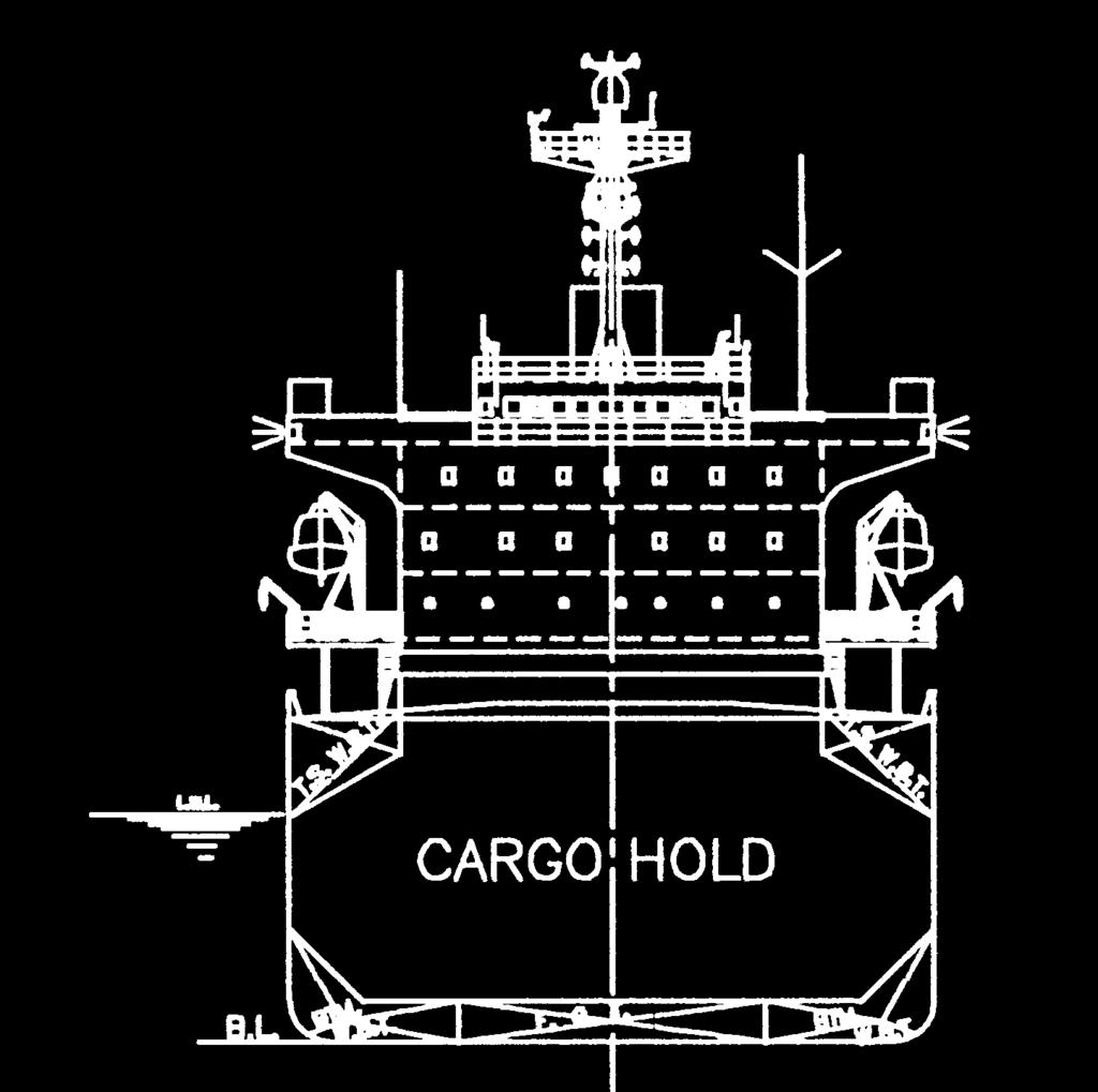 92 m long x 16.00 m wide; Nos.2 to 5; 19.76 m long x 17.6 m wide) for achieving cargo handling efficiency.