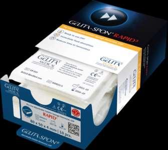 GELITA-SPON RAPID3 Highly effective hemostat made of non chemically cross linked