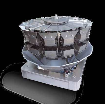GTB Modular system multihead weigher with weighing heads with independent mother boards.