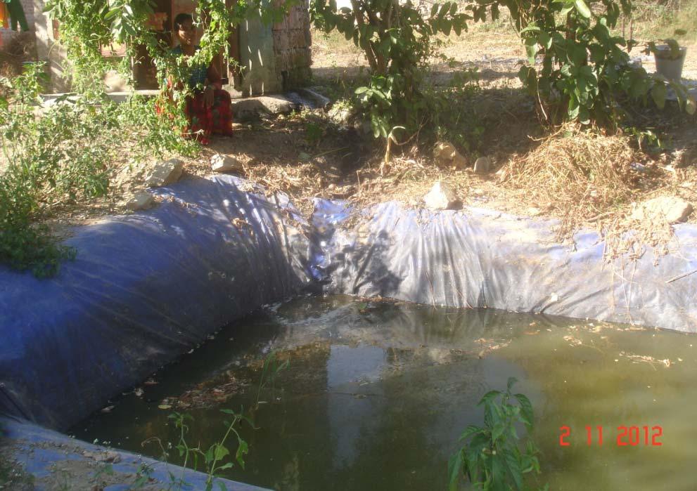 any water storage tank or rainwater harvesting structures were constructed in village.