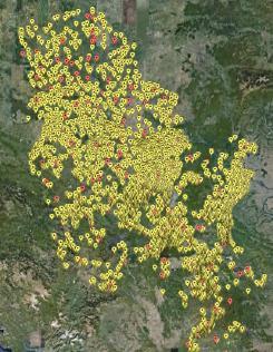 Locations of known illegal dumps in the territory of the Republic of Serbia, REPORT ON