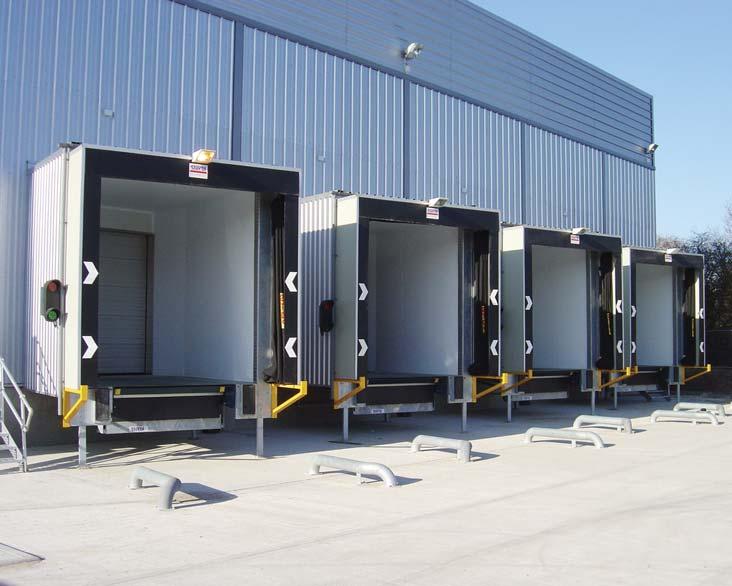 Dock houses A Stertil Stokvis Dock House forms a complete self-contained loading bay which can be installed directly on the façade of a building, so that no internal space is lost.