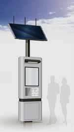<Image of independent solar stand> Expanded introduction of local production and local consumption-type renewable energy Promoting the spread of independent solar stands Current situation The profile