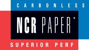 Sheet products: NCR PAPER* brand Superior Perf Provides the capability