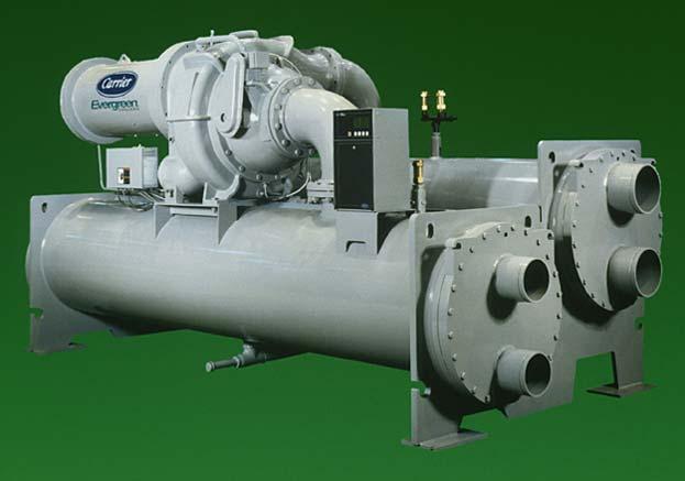 Carrier Chiller T Motor Compressor Condenser Evaporator/Cooler Heat Out Condenser