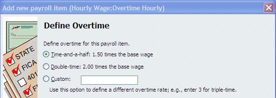 Select Overtime Pay Click Next Enter the