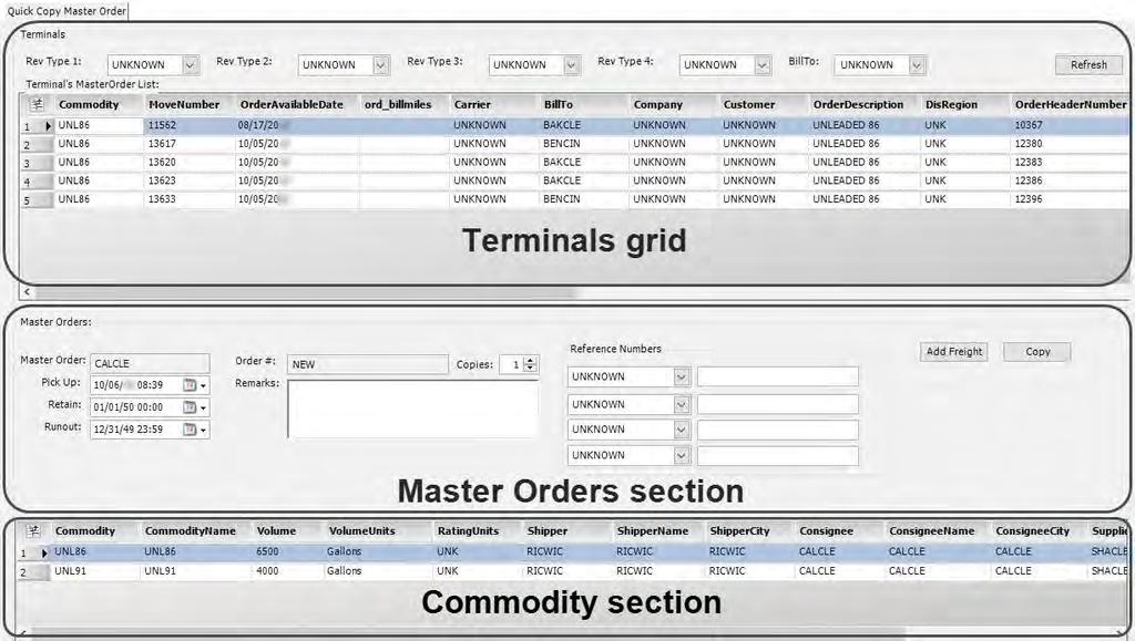 Copying master orders A master order is a template from which future orders can be copied. The Quick Copy Master Order window provides an easy way to create orders for dispatch from master orders.