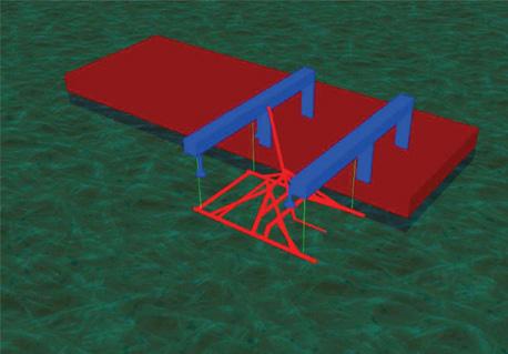 CAD model of frame (above) VSMC LIFTING OF BSS II CABLE BURIAL TOOL Visser en Smit Marine Contracting (VSMC) requested TWD to make a structural design for a lifting frame to be used to lift and