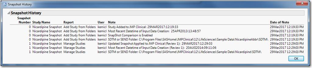 more flexible working environment JMP CLINICAL STUDIES AND REVIEWS The screenshot shown in Display 1 highlights the study management options and tools in the JMP Clinical Main Starter Window.