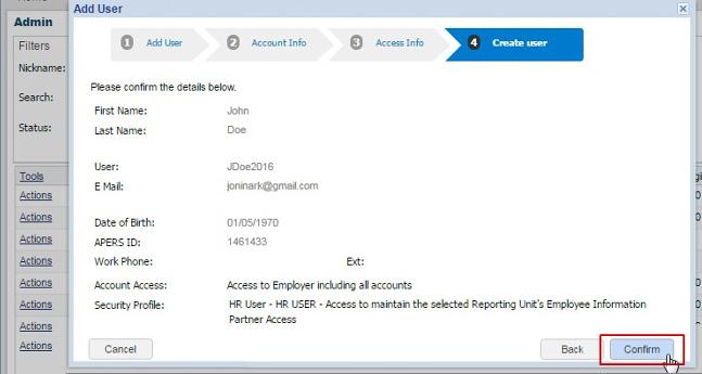 For account access, select either Employer, which will provide access to all reporting groups, or -- if you have different people in your organization who are responsible for enrolling members and/or