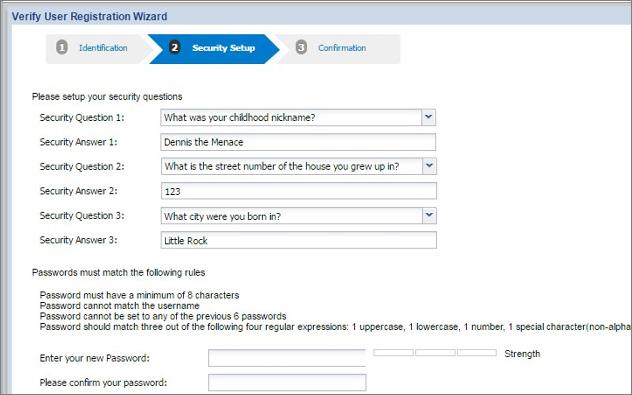 Overview APERS Employer Self-Service Handbook Choosing Security Questions COMPASS ESS will ask you to set up three security questions that will be used in the event you forget your user name or need