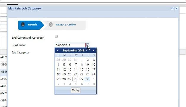 APERS Employer Self-Service Handbook Human Resources Begin by selecting a Start Date from the