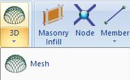1.3 Mesh Group Definition: As soon as the model is imported in SCADA environment, select the 3D Mesh command inside Surface Elements group.