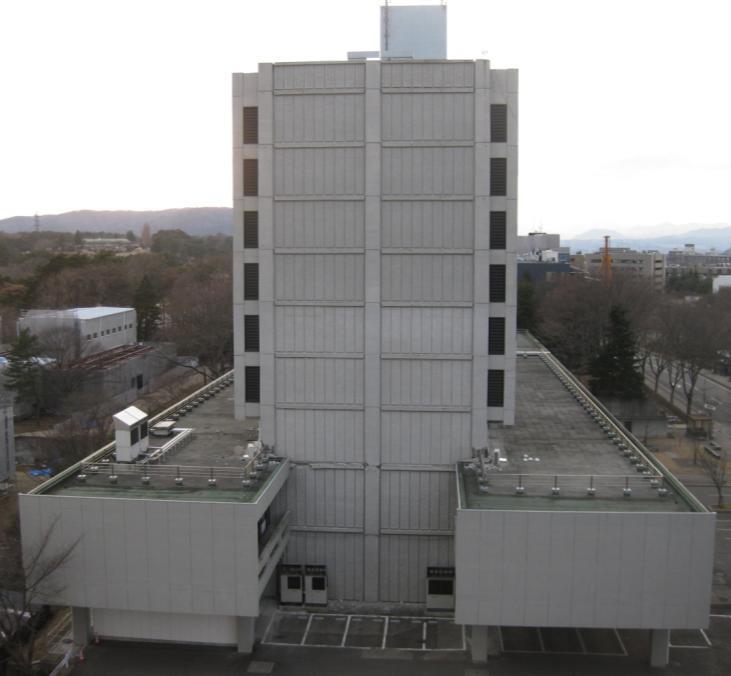 Strong motion Observe Accelerometer 9F Building of civil eng. and architecture, Tohoku Univ.