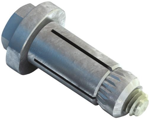 FAQS & CASE STUDIES PIPE SUPPORTS FLOOR CONNECTIONS HOLLO-BOLT LIFTING POINTS RAIL CONNECTIONS GIRDER CLAMPS Sizes 5 /16, 3 /8 and 1 /2 Sizes 5/8 and 3/4 Standard Hollo- A typical connection is made