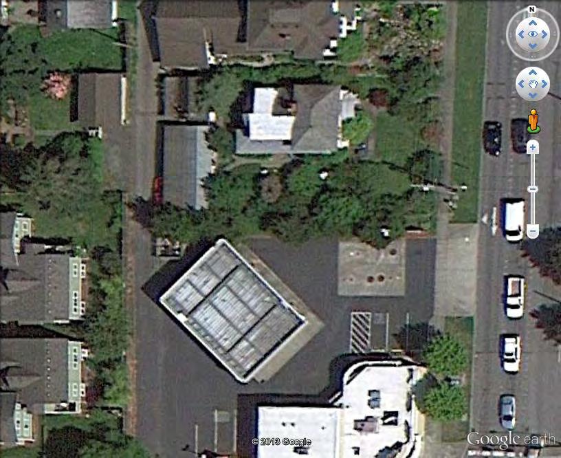 alley) Aerial image of