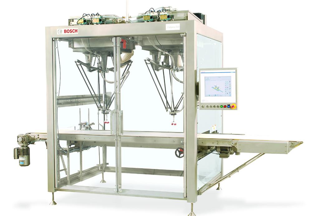 5 Packaging Line Automation using Delta Robotics Bosch Packaging Technology Another type of flexibility is the option to add a vision system.