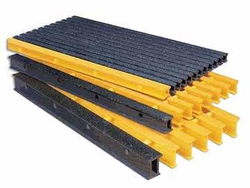 These channels also ensure that all standard stair tread widths are terminated with closed ends. Up to five 24 wide stair treads can be cut from each side of a single panel.