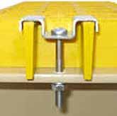 ACCESSORIES Clip Assemblies Type M Hold Down Clips: Clamps two load bars to the support under the grating panel which