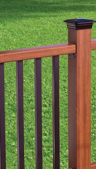 Durable and strong, Fiberon Natural Railing is made of a premium, quality composite with a permanent finish.