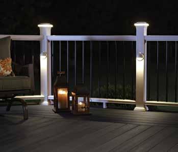 Horizon Bronze railing with Post Cap and Side
