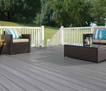 This strong surface is bonded to the core to create a hard-wearing deck board with premium, realistic wood looks that last. Paramount Decking is backed by a Lifetime Performance, Limited Warranty.