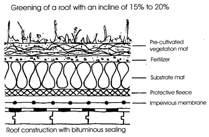 Figure 1. Typical Green Roof Cross-Section.