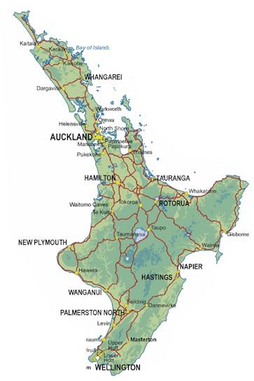 North Island Major avocado production areas Industry Information Ca.