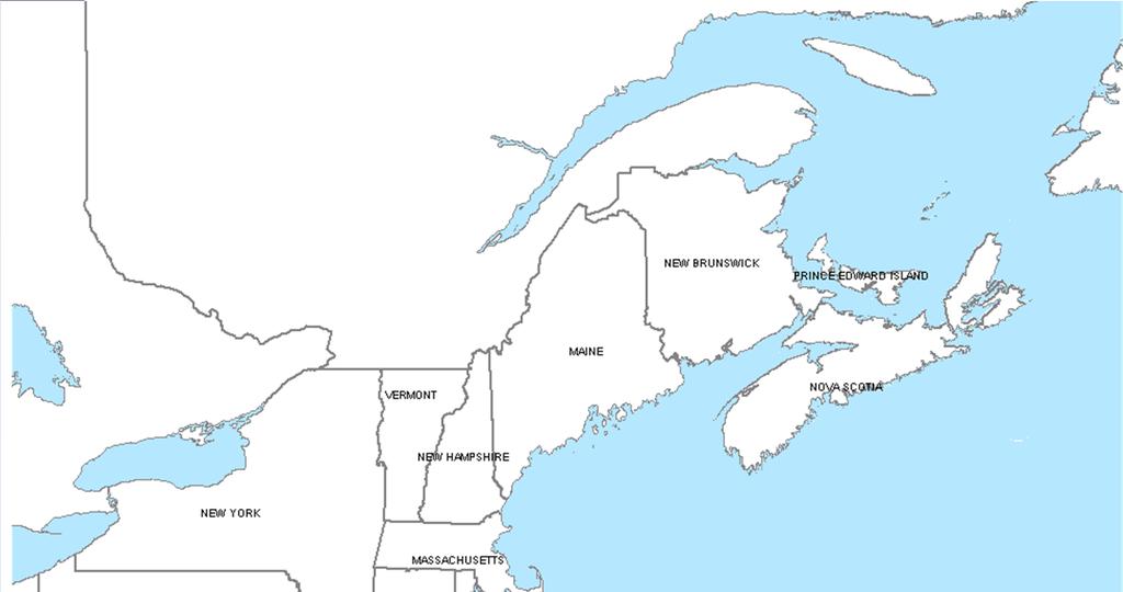 4 LNG Import Facilities Serve New England NEWFOUNDLAND Locations approximate. Not all pipeline systems shown. Original map outline by FERC.
