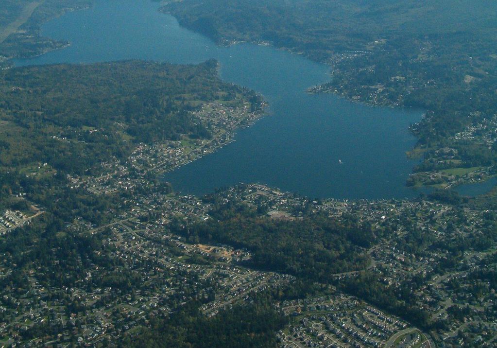 Site 2 Basin 2 Lake Whatcom is comprised of 2 small, shallow basins and one large, deep basin Each shallow basin is only ~20 m (60