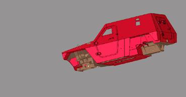 DFM PROJECT 1 Armoured Hull - Original design in multiple pieces - High welding content - Complicated assembly process DFM Review - Piece parts reduced by 30% -