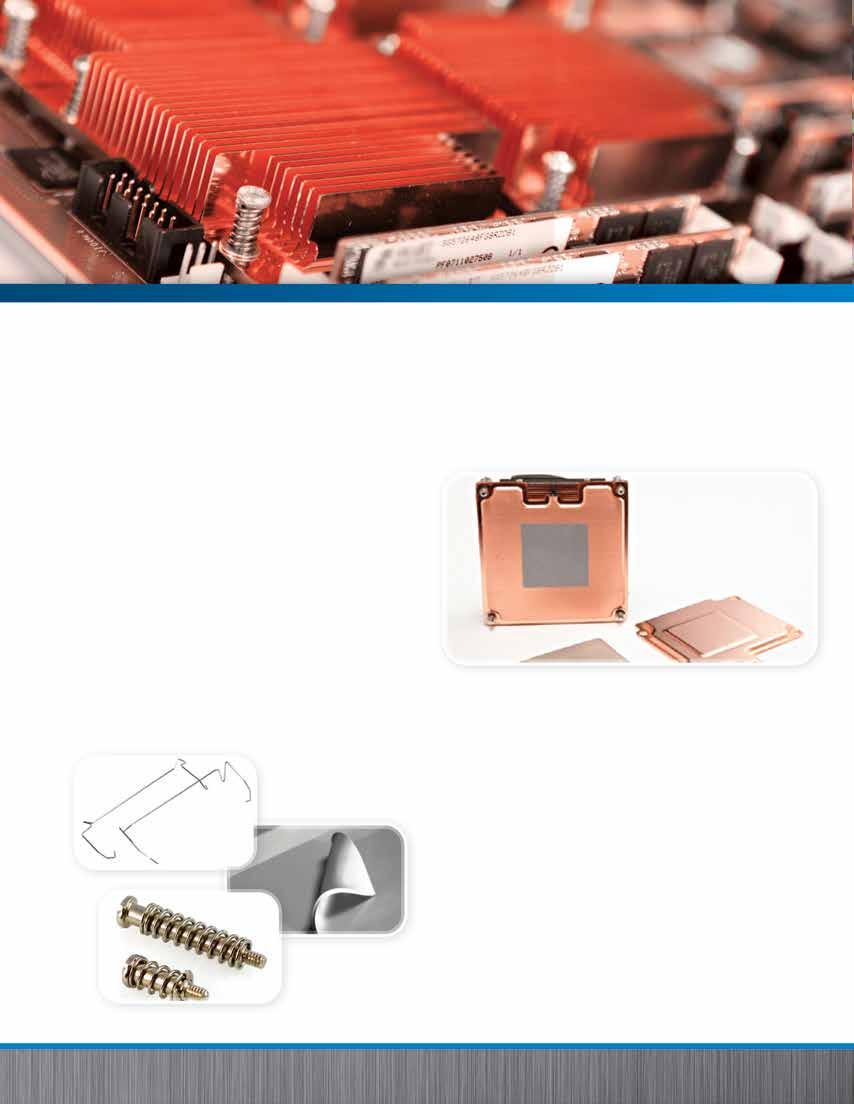 THERMAL SOLUTION Fan Sink Assemblies Fan sink modules for video chips and other low profile applications.
