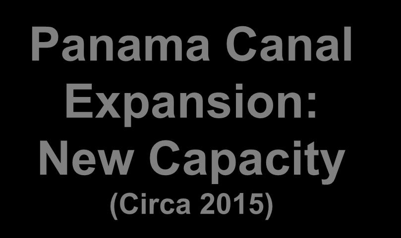 Panama Canal Expansion: New Capacity