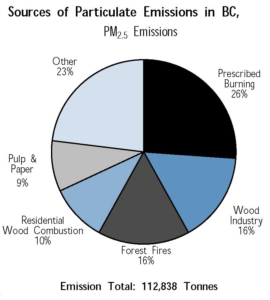PM 2.5 Emissions in BC, 2000