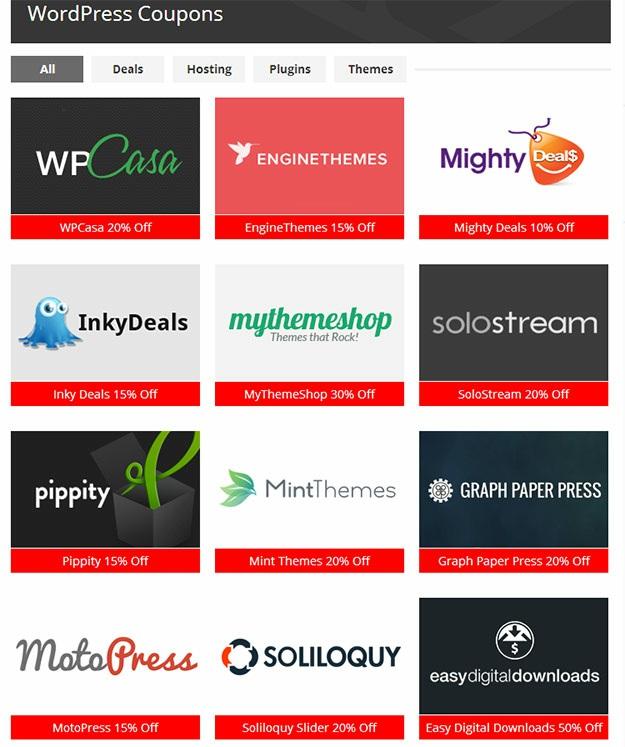 Aside from the Coupons page, WPLift also makes use of paid directly listings for WordPress theme and plugin sellers.