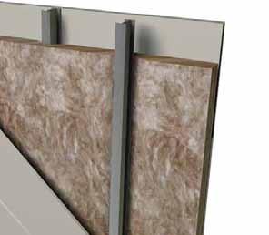6.5.3 Design details: Partition walls Partition walls Staggered metal I-stud partition Advantages Staggered stud partition 3 Achieves very high levels of sound insulation 3 High acoustic performance