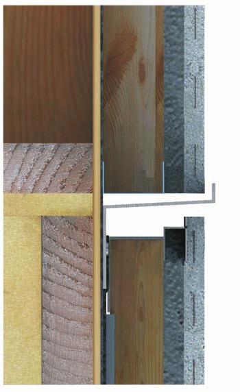 Figure 2 Fire stop detail specific up to four-storey, timberframe construction intumescent fire barrier sheathing treated timber batten 38 mm x 75 mm Aquapanel Exterior Cement board Aquapanel render