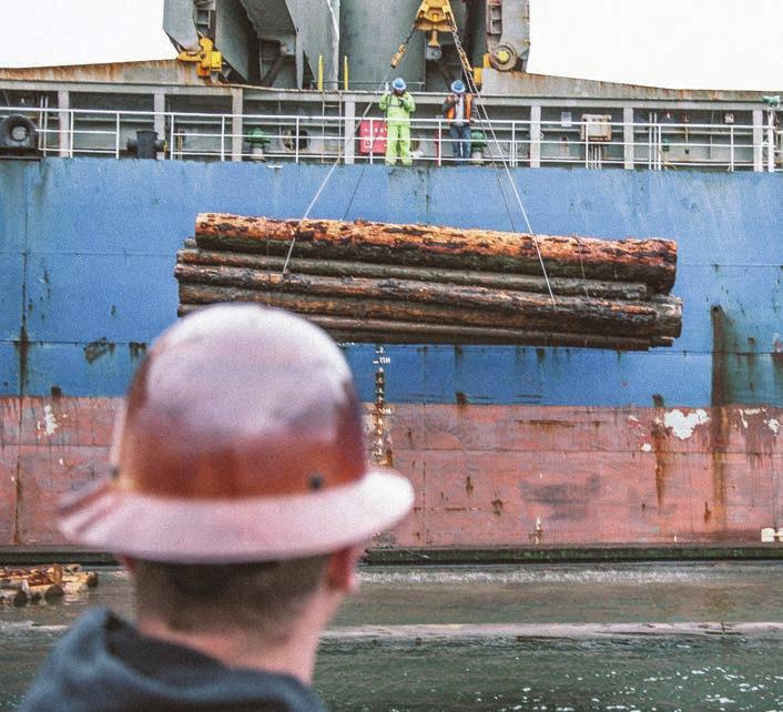 FOREST PRODUCTS: CLOSE TO THE SOURCE WITH ESTABLISHED LOGISTICS The Port of Everett is a natural deep-water port strategically located on the Pacific Northwest Coast of America.