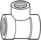 fittings such as couplings, caps and plugs may be machined from solid round