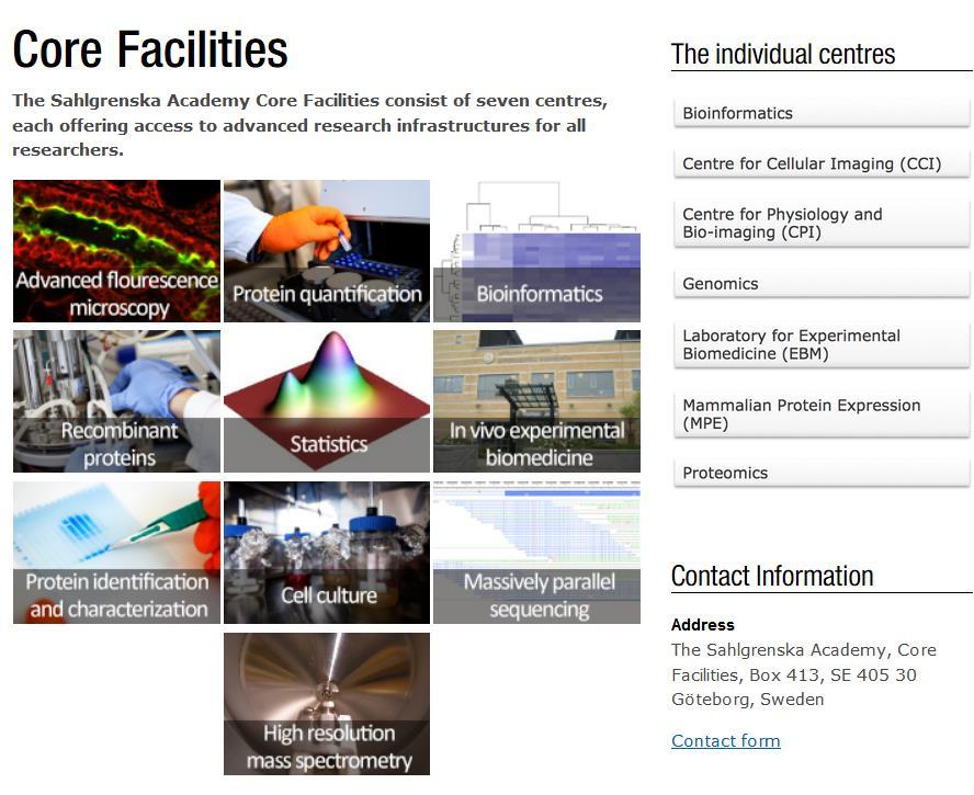 Core Facilities at