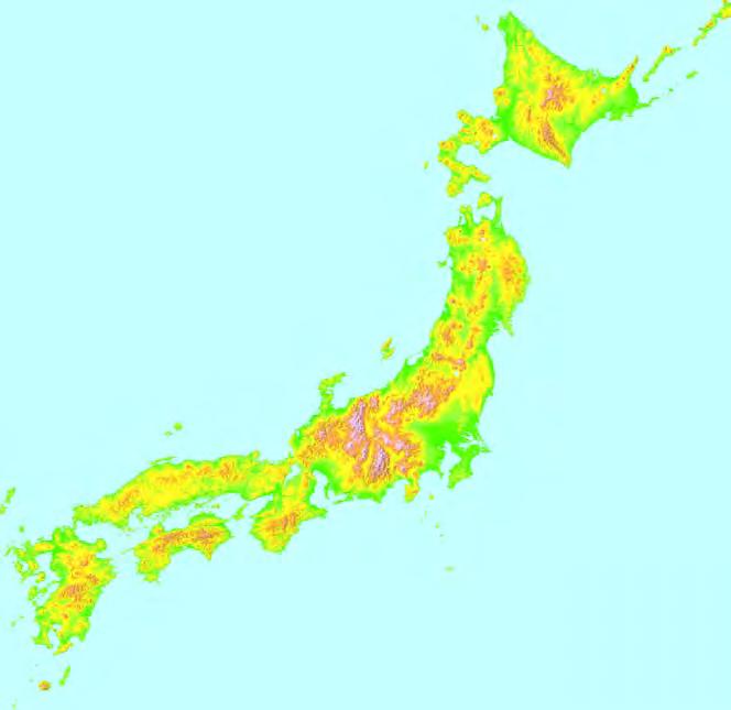 Flood Mitigation in Tokyo, Japan Natural conditions of Japan Elevation legend (m or higher) Itoigawa-Shizuoka Tectonic Line Ministry of Land, Infrastructure, Transport and Tourism Topography Long and