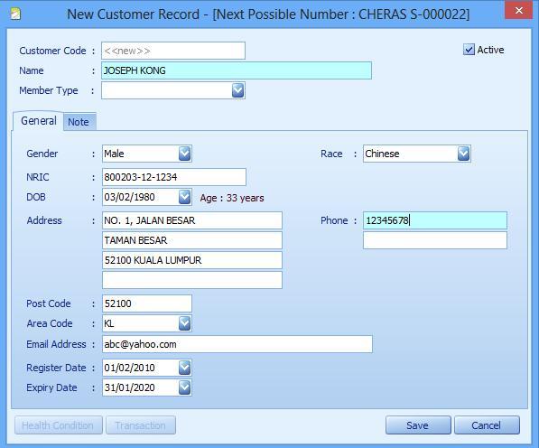 OpticalPro Pos Features Customer Record Management Allows you to effectively record customer s information.