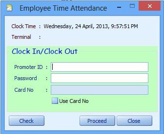 Employee Time Attendance This feature