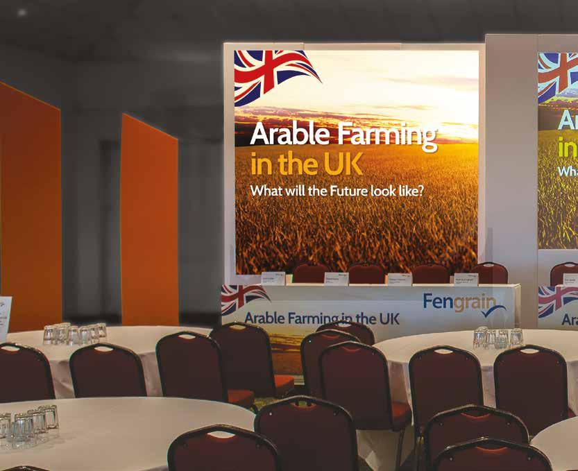 Exhibition design & build Versatile display solutions More conventionally we have produced a suite of display material for Fengrain, local grain storage and marketing experts.