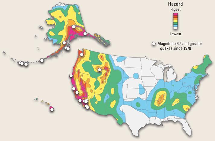 U.S. Seismic Hazard Source: USGS Many regions of the U.S. are exposed