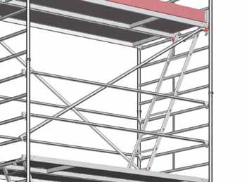 } 7. Ascent via Suspended Ladder The types 1402302 14023111 can easily be equipped with the scaffolding access ladder 32 to provide more convenient