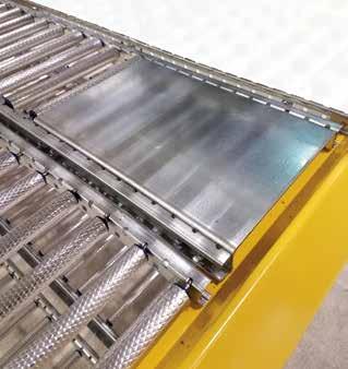 1" High galvanized steel side channels RHINODECK Roller Dimensions Replace
